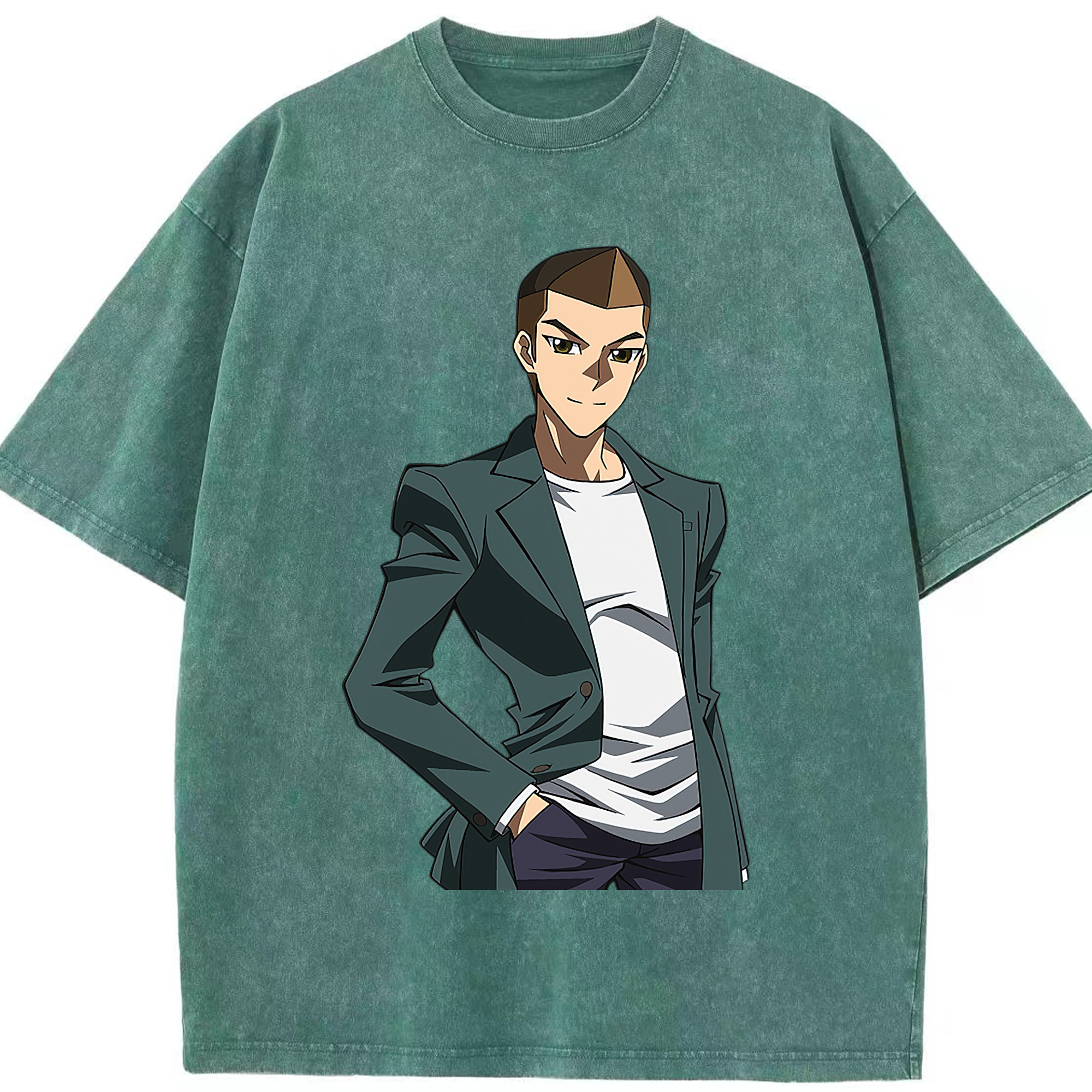 （画像用） 遊☆戯☆王 Yu-Gi-Oh! 綿100% ヴィンテージ風 半袖Tシャツ（フロントプリント）